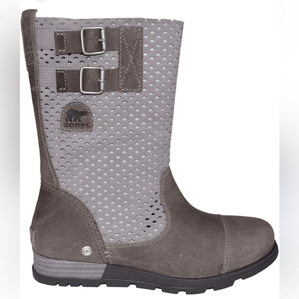 Sorel Major Pull On Leather Sage Boots Women’s‎ size 9